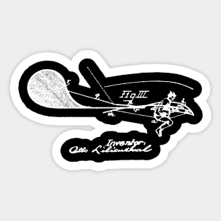 Lilienthal's Flying Machine 1895 Sticker